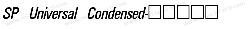 SP Universal Condensed字体转换